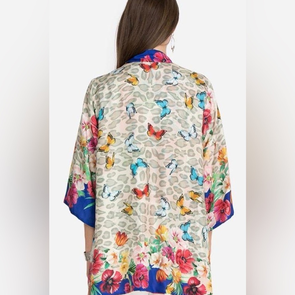 NWT Johnny Was Ridge Gianni Silk Kimono (reversible) size Small - Picture 8 of 10